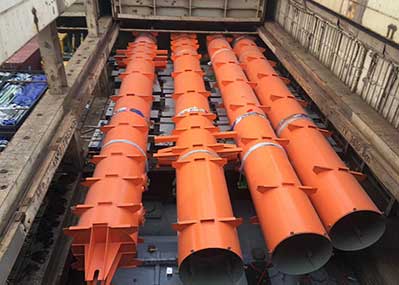 steel pipe pile, overlength, overweight, heavy lift, break bulk, chartering, logistics, transportation, T-link shipping
